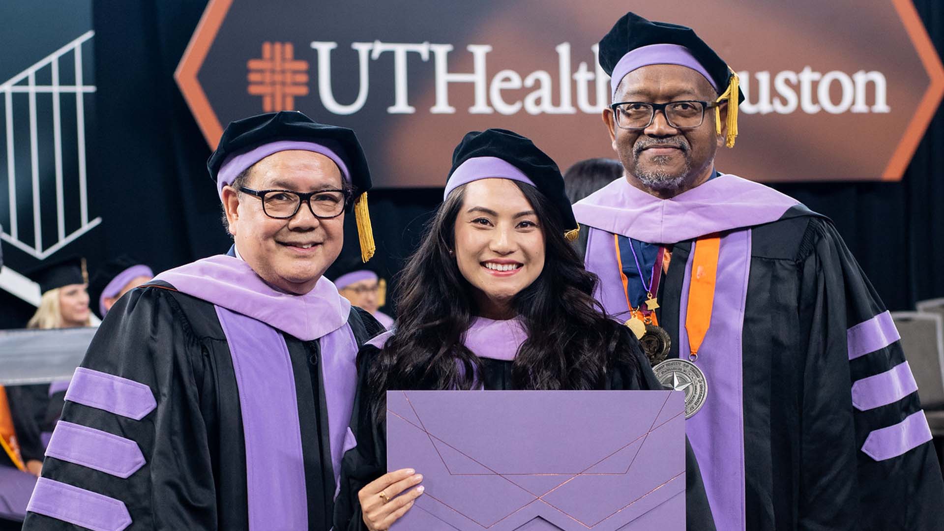 New UTHealth Houston graduate with faculty